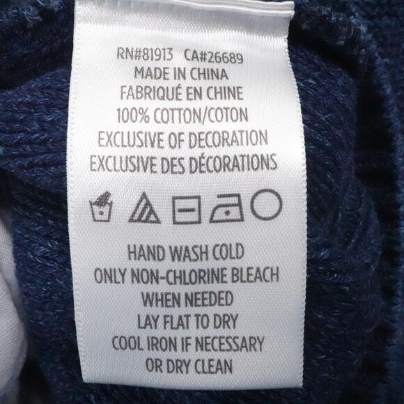 Robert Graham Sweater Mens Large‎ Blue Cable Knit Button Cardigan Fisherman - Picture 16 of 16